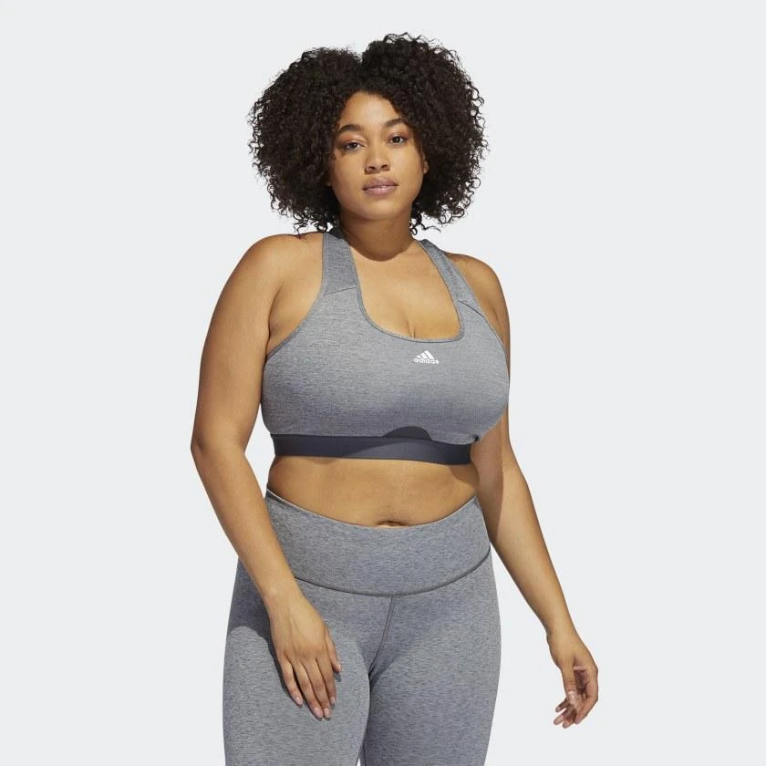 商品Adidas|Women's adidas  Powerreact Training Medium-Support Bra (Plus Size),价格¥224,第2张图片详细描述