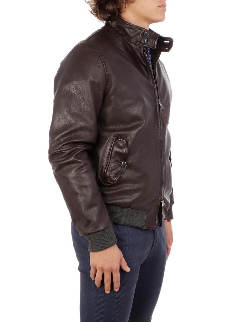 商品THE JACK LEATHERS|The Jack Leathers Men's  Brown Leather Outerwear Jacket,价格¥4173,第5张图片详细描述