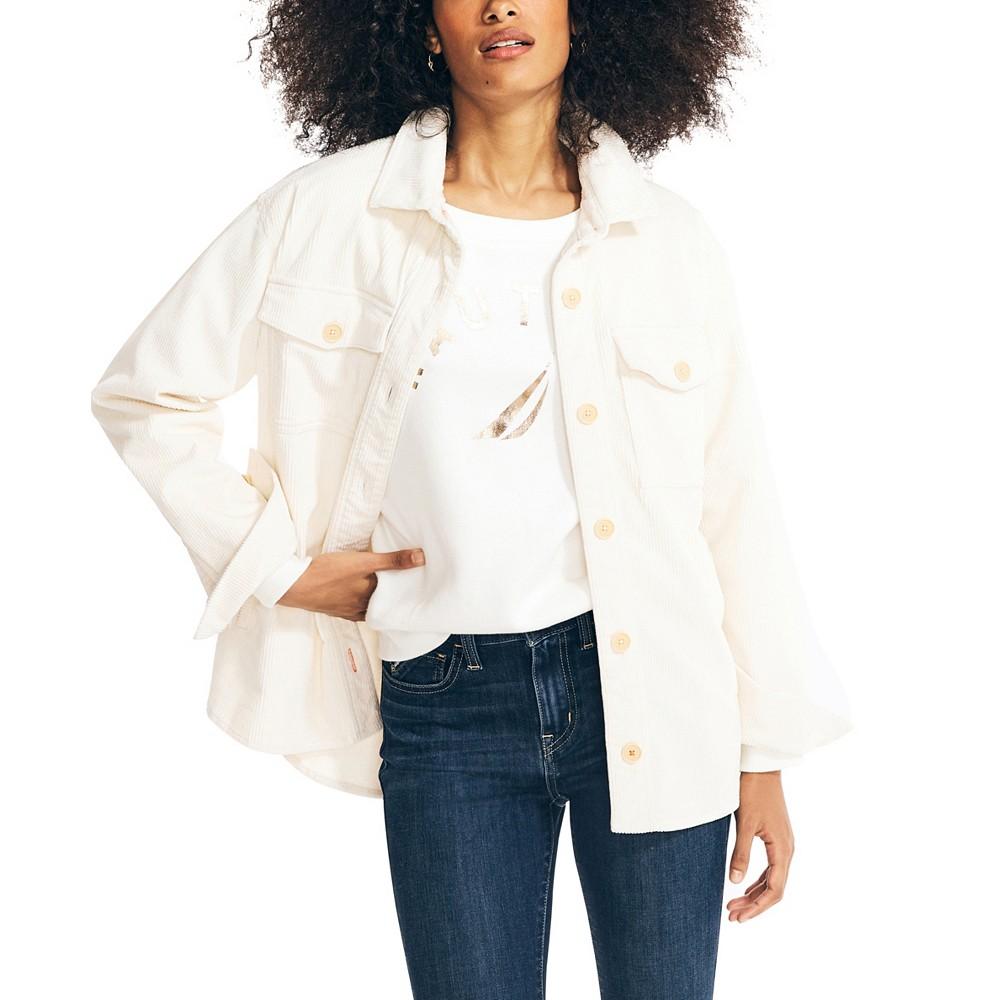 Jeans Co. Women's Oversized Corduroy Shacket商品第1张图片规格展示