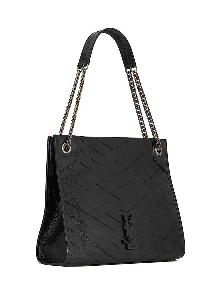 商品Yves Saint Laurent|Niki Medium Shopping Tote Bag In Crinkled Vintage Leather,价格¥17592,第4张图片详细描述