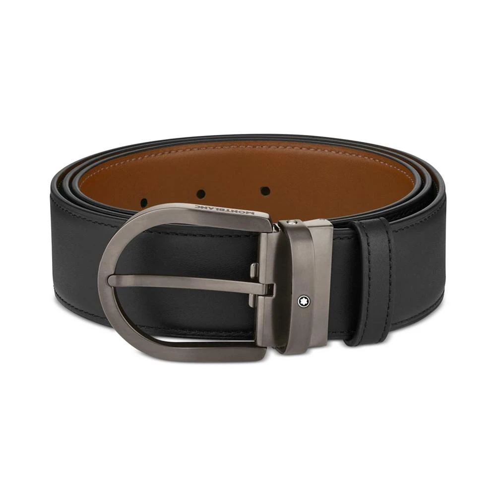 商品MontBlanc|Horseshoe Reversible Leather Belt,价格¥3167,第3张图片详细描述