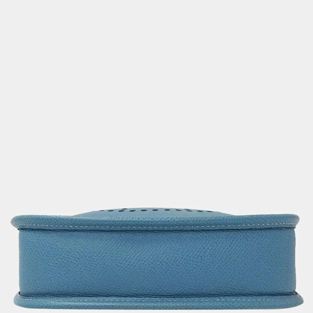 商品[二手商品] Hermes|Hermes Bag Ladies Handbag Shoulder Mini Evelyne 1 TPM Short Vaux Epsom Blue Gene â¡ I Engraved,价格¥24197,第3张图片详细描述