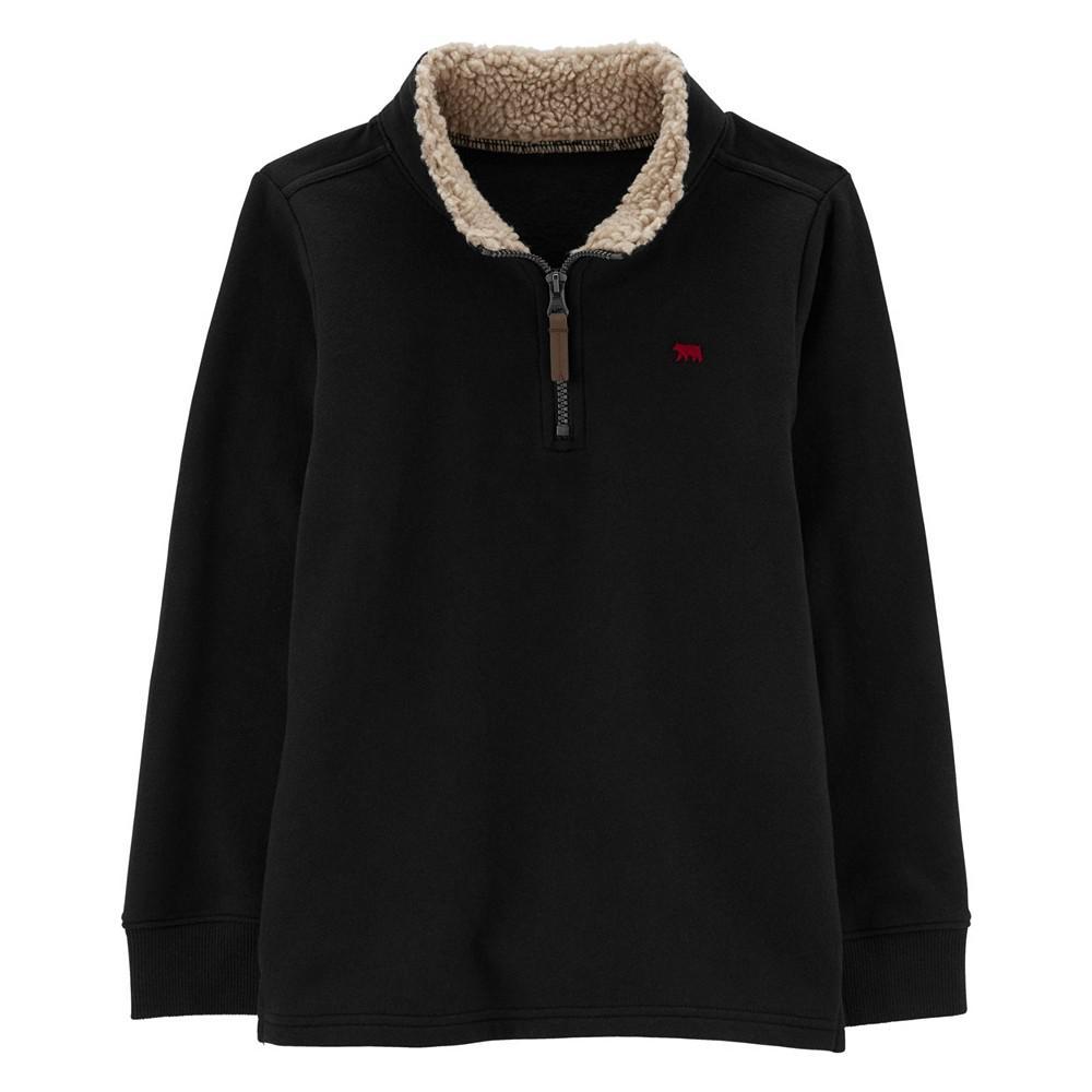 商品Carter's|Little Boys Quarter Zip Fleece Pullover,价格¥106,第1张图片