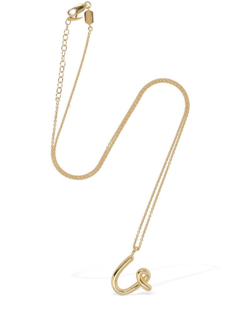 商品Missoma|Curvy Molten "u" Pendant Necklace,价格¥810,第5张图片详细描述