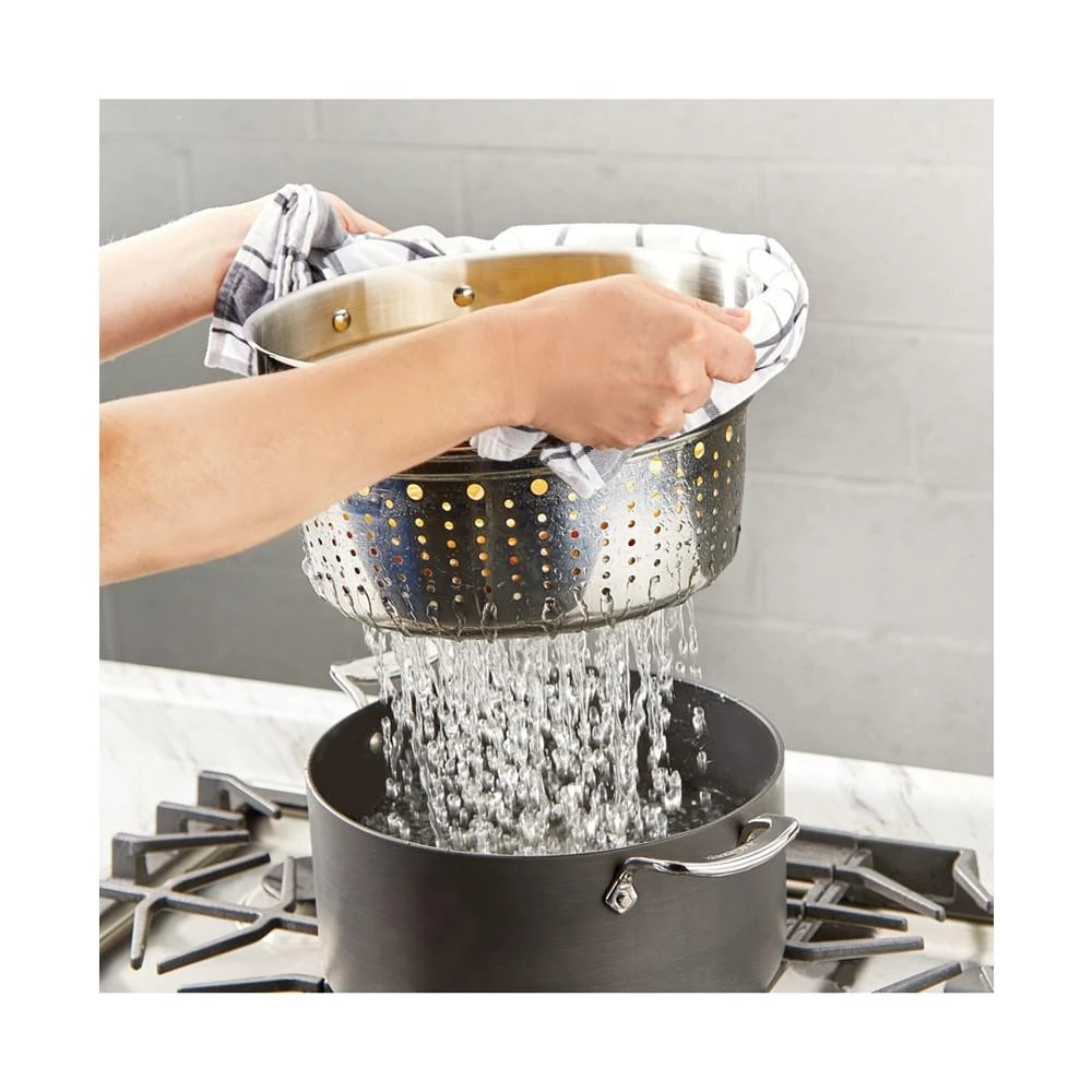 商品All-Clad|Essentials Hard Anodized Nonstick Cookware, Stockpot with Multi-Purpose Insert and Lid,价格¥747,第5张图片详细描述