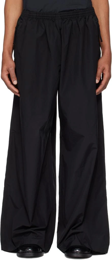 商品Acne Studios|Black Relaxed Fit Trousers,价格¥4591,第1张图片