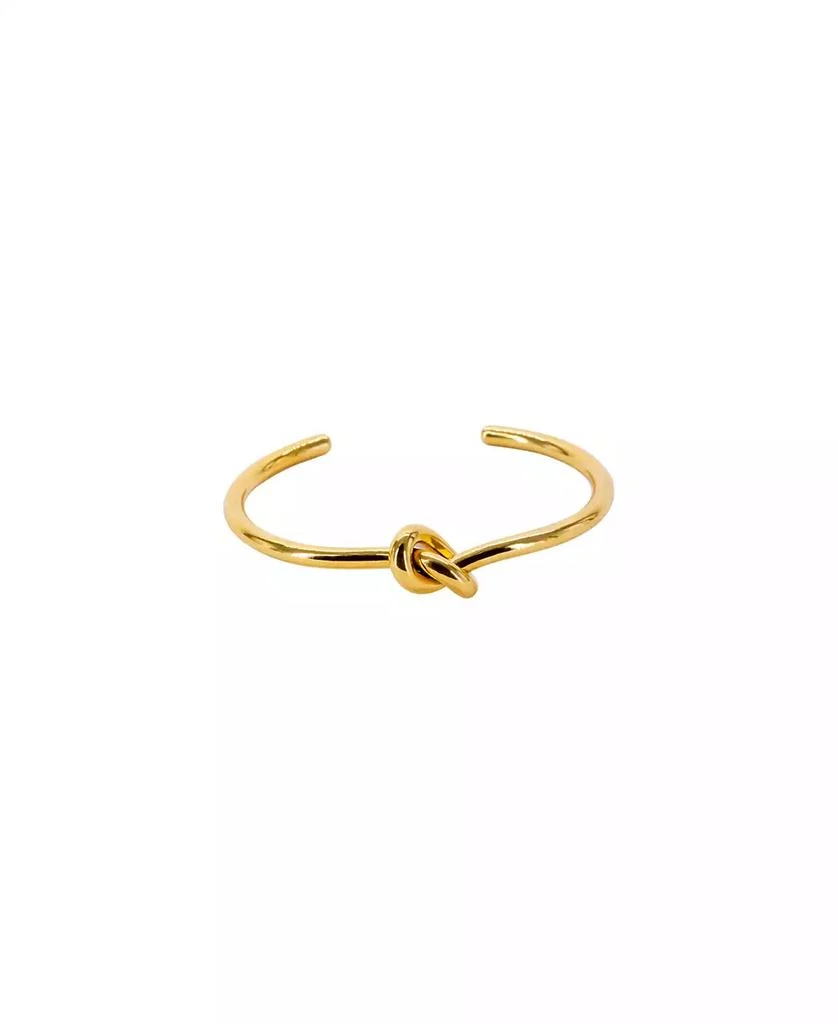 商品OMA THE LABEL|Philo Knot Bangle  in 18K Gold-Plated Brass,价格¥419,第1张图片