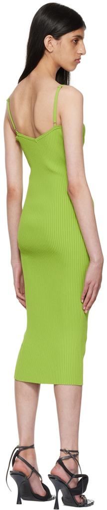 Green Eyelet Bra Midi Dress商品第3张图片规格展示