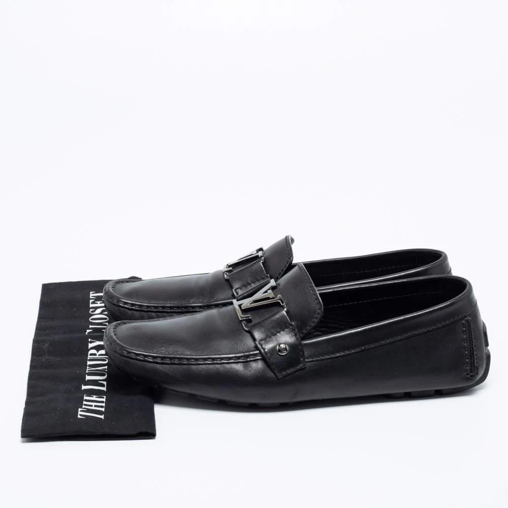Louis Vuitton Black Leather Monte Carlo Loafers Size 43 商品