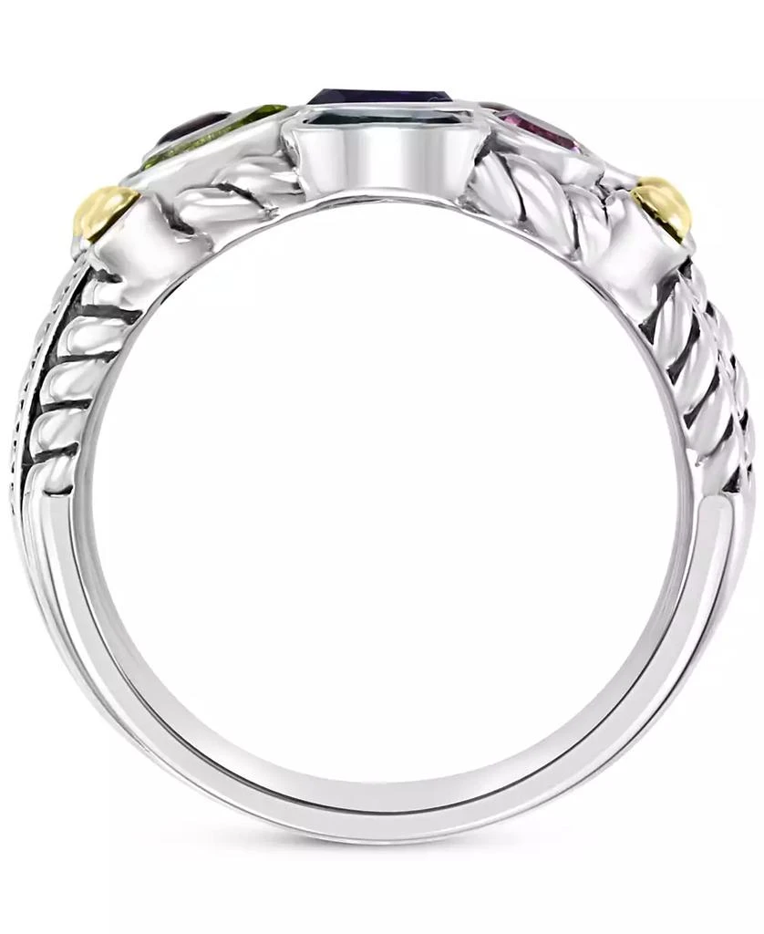 商品Effy|EFFY® Multi-Gemstone (1-1/3 ct. t.w.) Multi-Row Ring in Sterling Silver,价格¥2435,第5张图片详细描述