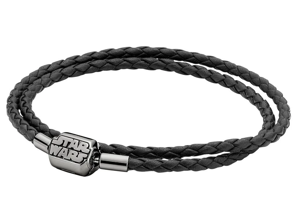 商品PANDORA|Star Wars Clasp Double Black Leather Bracelet,价格¥421,第1张图片
