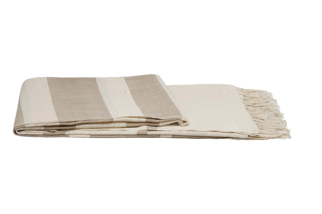 商品a & R Cashmere|Wool & Cotton Blend Handmade Throw,价格¥629,第3张图片详细描述