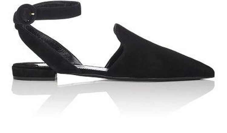 商品Prada|Suede Pointed-Toe Sandals,价格¥3041,第1张图片