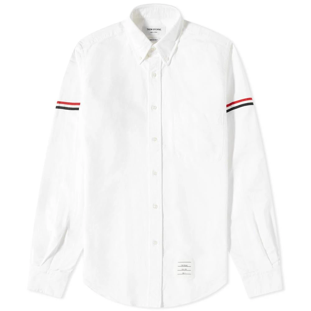 商品Thom Browne|Thom Browne Grosgrain Arm Band Oxford Shirt,价格¥3334,第1张图片