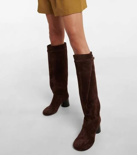 商品Khaite|Admiral suede knee-high boots,价格¥10175,第4张图片详细描述