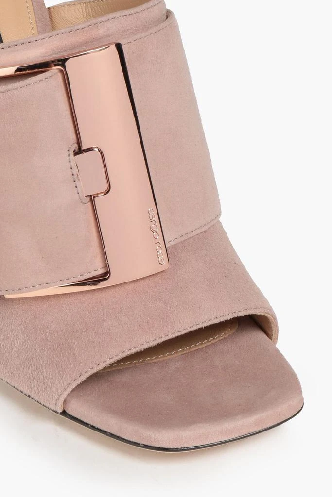 商品Sergio Rossi|Logo-appliquéd suede mules,价格¥2747,第4张图片详细描述