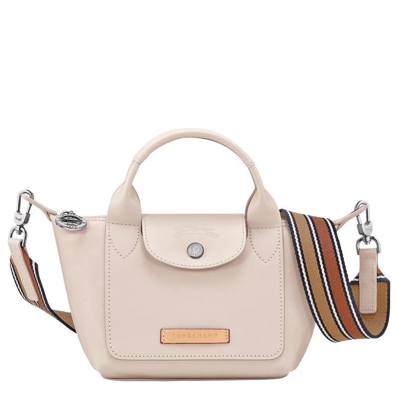商品Longchamp|【预售3-7天】Longchamp/珑骧 女士米白色牛皮手提包,价格¥4469,第1张图片