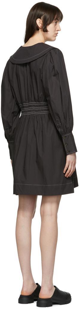 商品Ganni|黑色有机棉连衣裙,价格¥1666,第5张图片详细描述