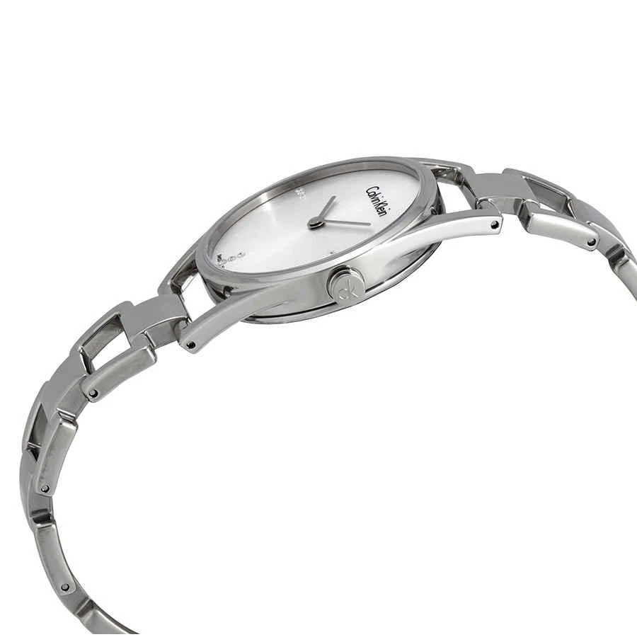 商品Calvin Klein|Calvin Klein Dainty Diamonds Silver Dial Ladies Watch K7L2314T,价格¥558,第2张图片详细描述