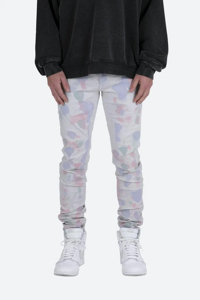 商品MNML|M363 Painted Slim Denim - Off White,价格¥196,第1张图片
