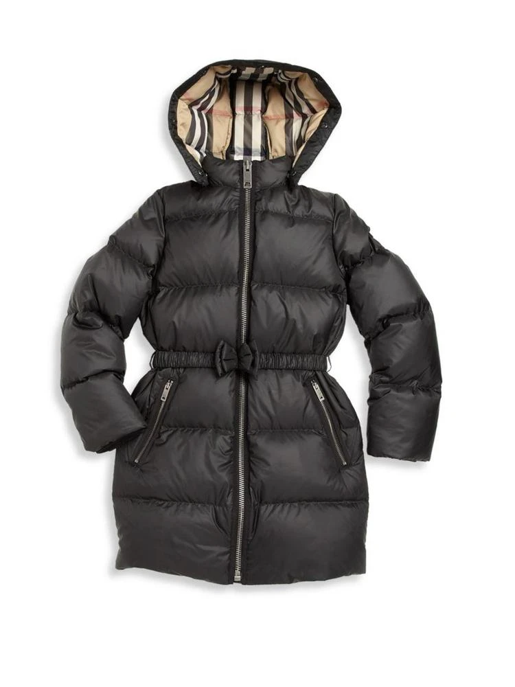 商品Burberry|Little Girl's & Girl's Consilla Fox Fur-Trim Down Puffer Jacket,价格¥3090,第4张图片详细描述