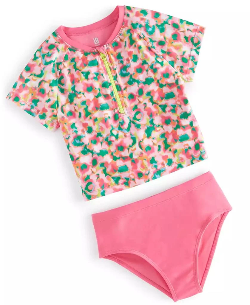 商品ID Ideology|Big Girls Blurred Floral 2-Pc. Rash Guard Set, Created for Macy's,价格¥108,第1张图片