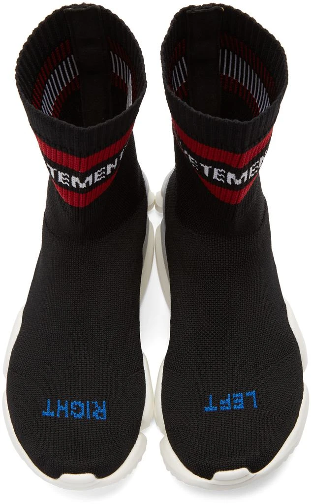 商品Vetements|Black Reebok Edition Sock Pump High-Top 运动鞋,价格¥6622,第5张图片详细描述