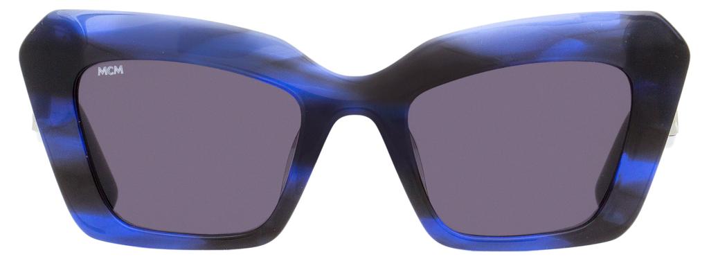 MCM Women's Cat Eye Sunglasses MCM731SLB 460 Blue Tortoise 49mm商品第2张图片规格展示