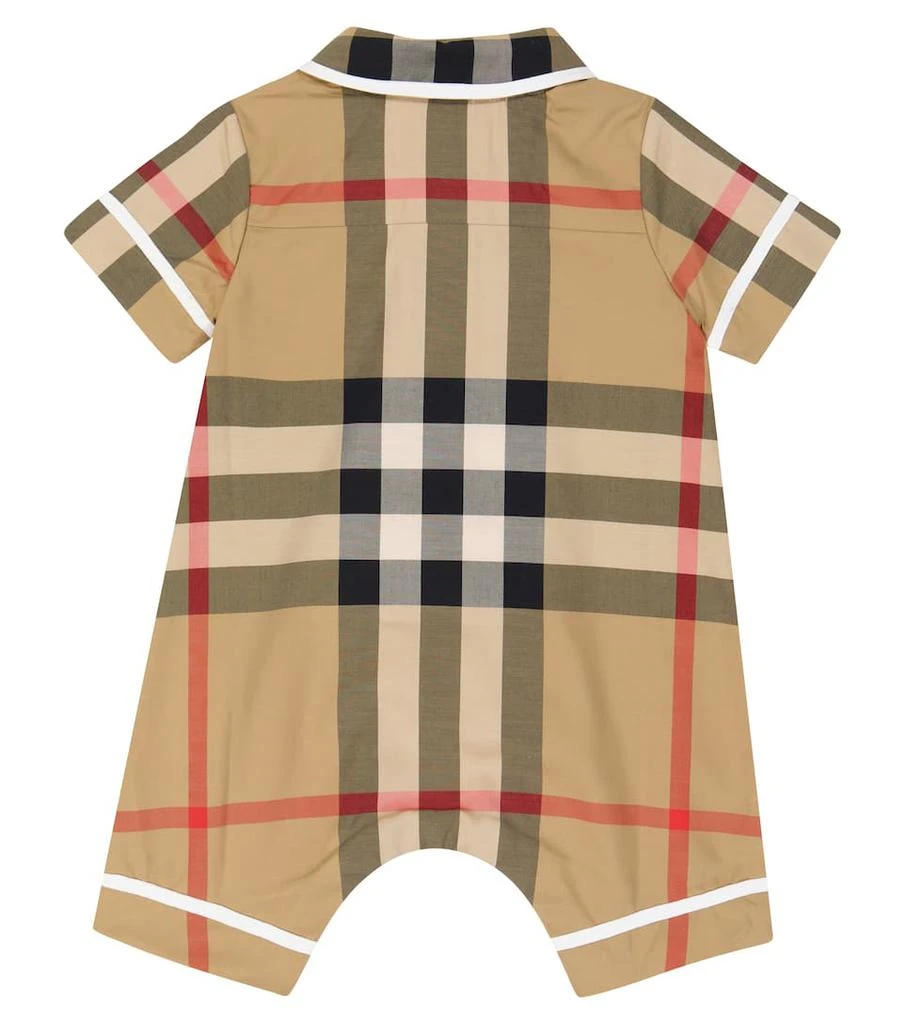 商品Burberry|Baby Vintage Check cotton-blend playsuit,价格¥1654,第2张图片详细描述