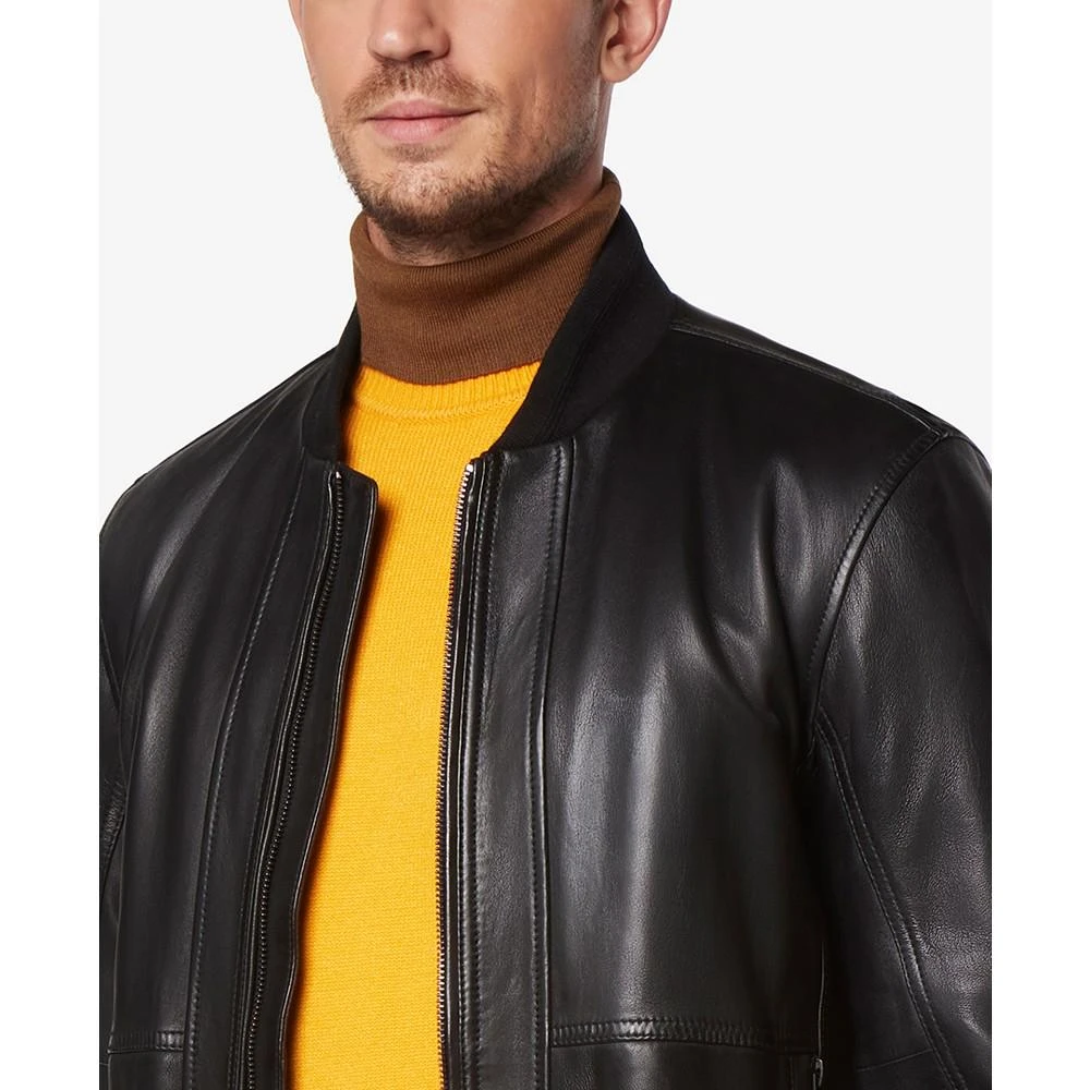 商品Marc New York by Andrew Marc|Men's MacNeil Smooth Leather Bomber Jacket,价格¥4858,第4张图片详细描述