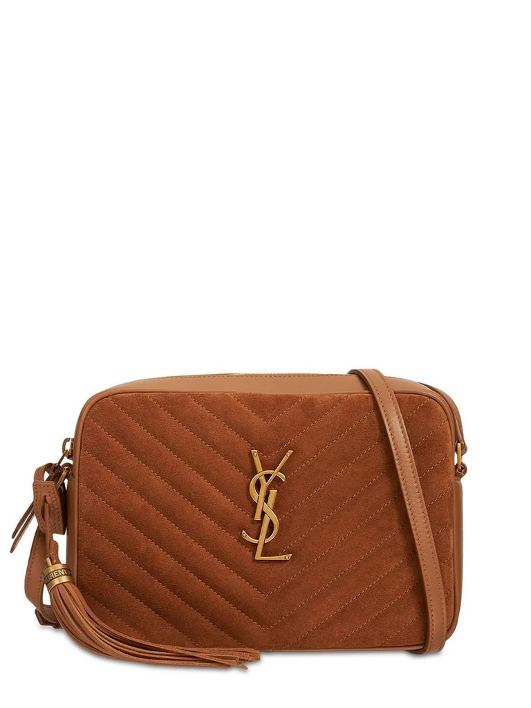 商品Yves Saint Laurent|Lou Monogram Suede Camera Bag,价格¥12139,第1张图片