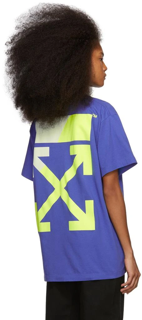 商品Off-White|Blue Oversized Split Logo T-Shirt,价格¥1444,第3张图片详细描述