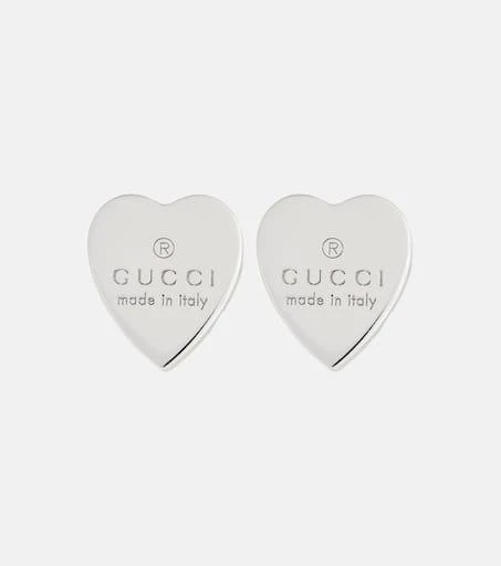 商品Gucci|Sterling silver heart earrings,价格¥3222,第1张图片