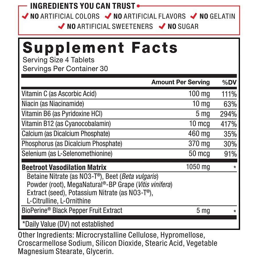 商品Force Factor|Total Beets Tablets,价格¥163,第5张图片详细描述