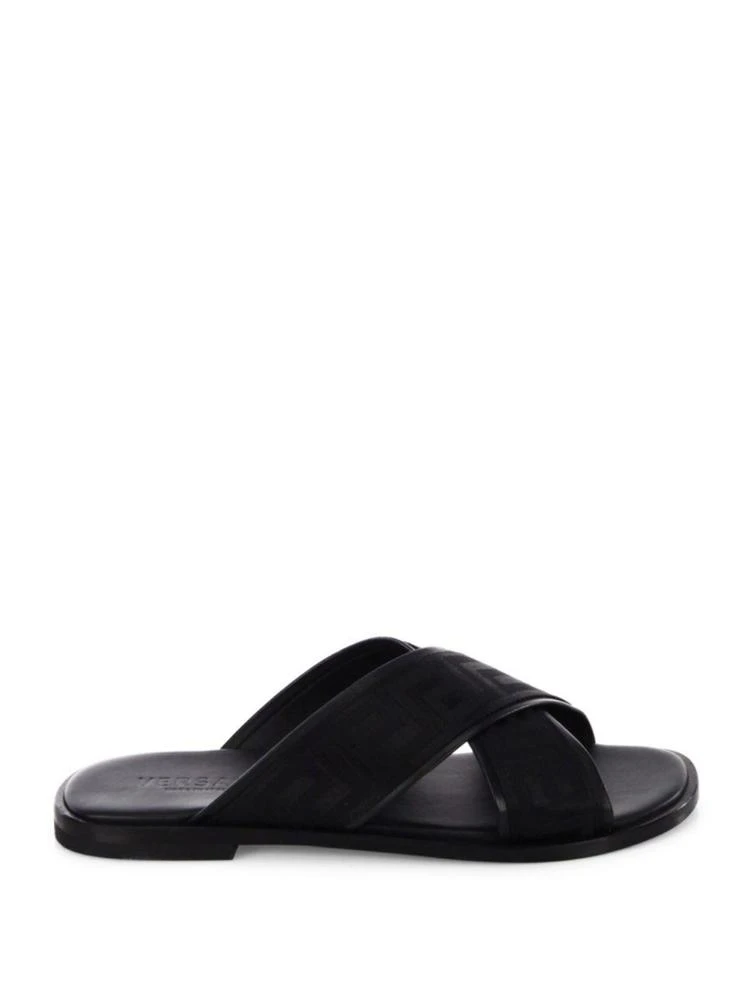 商品Versace|Greca Crisscross Slides,价格¥1755,第5张图片详细描述