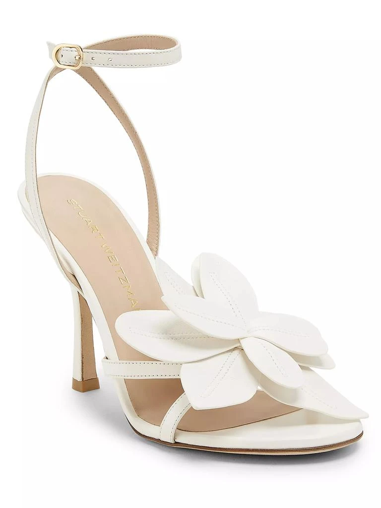 商品Stuart Weitzman|Paradise 100MM Nappa Leather Sandals,价格¥4439,第2张图片详细描述