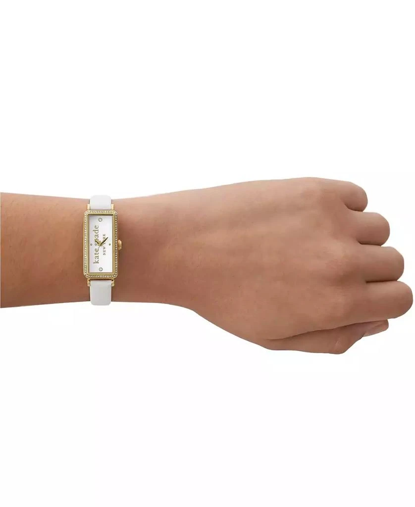 商品Kate Spade|Women's Rosedale Three Hand White Pro-Planet Leather Watch 32mm,价格¥1150,第3张图片详细描述