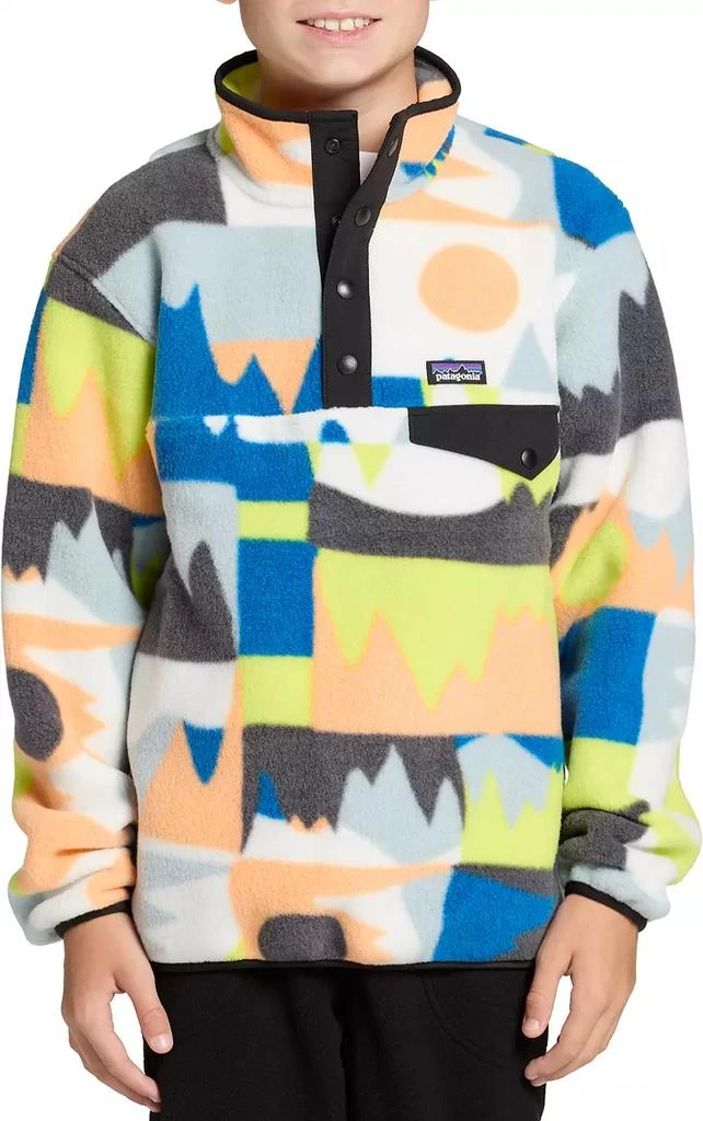 商品Patagonia|男童款 轻质Synchilla Snap-T双面绒套头衫,价格¥283,第1张图片详细描述