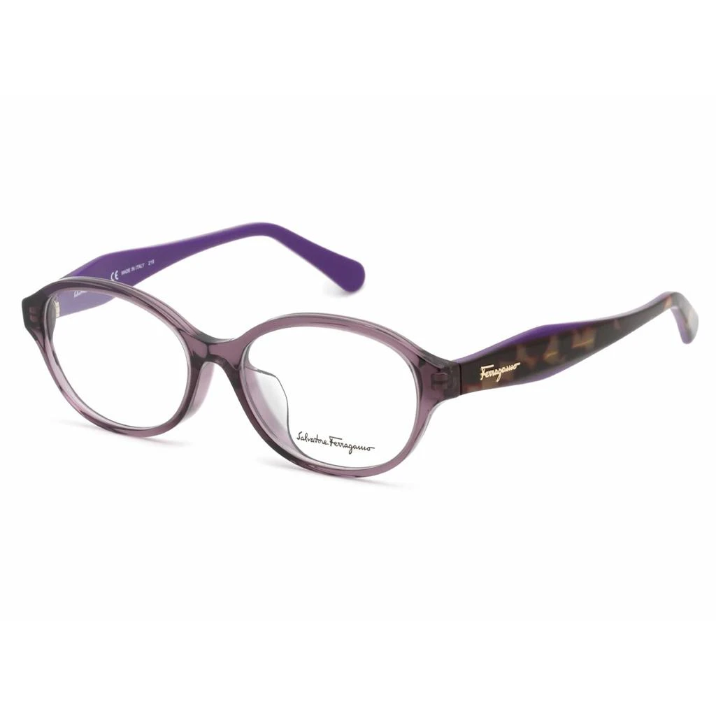 商品Salvatore Ferragamo|Salvatore Ferragamo Women's Eyeglasses - Violet Oval Plastic Frame | SF2856A 500,价格¥592,第1张图片