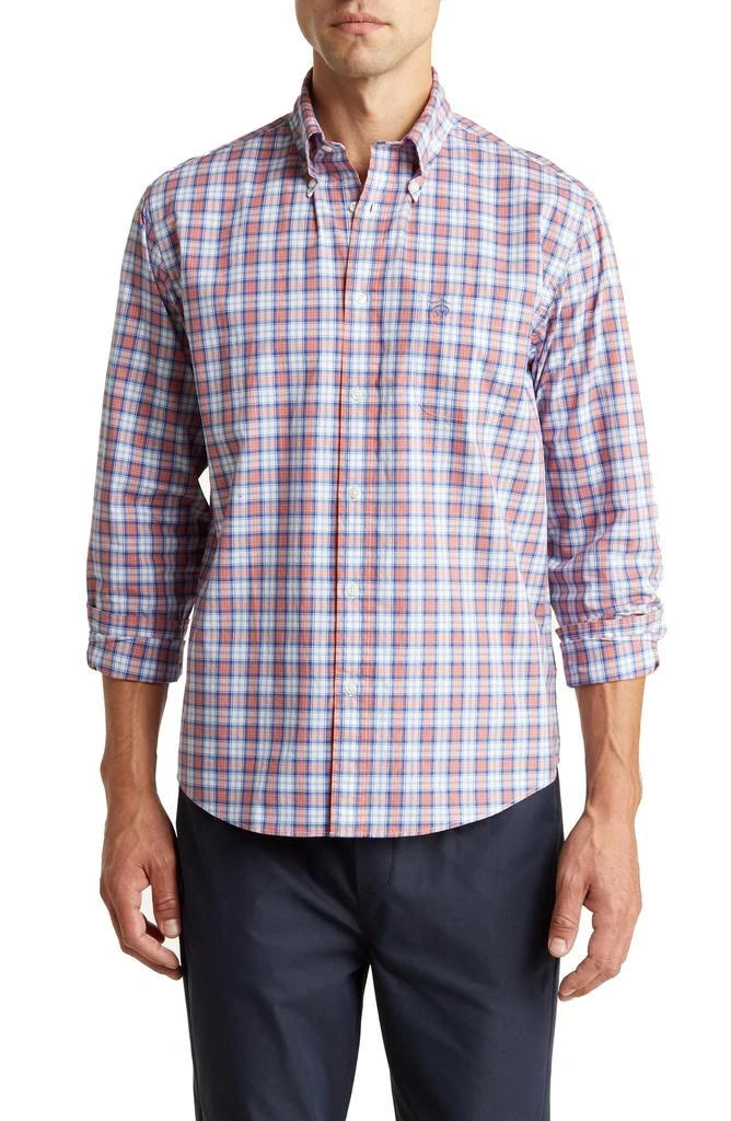 商品Brooks Brothers|Sport Fit Plaid Long Sleeve Yarn Dye Cotton Button-Down Shirt,价格¥418,第1张图片