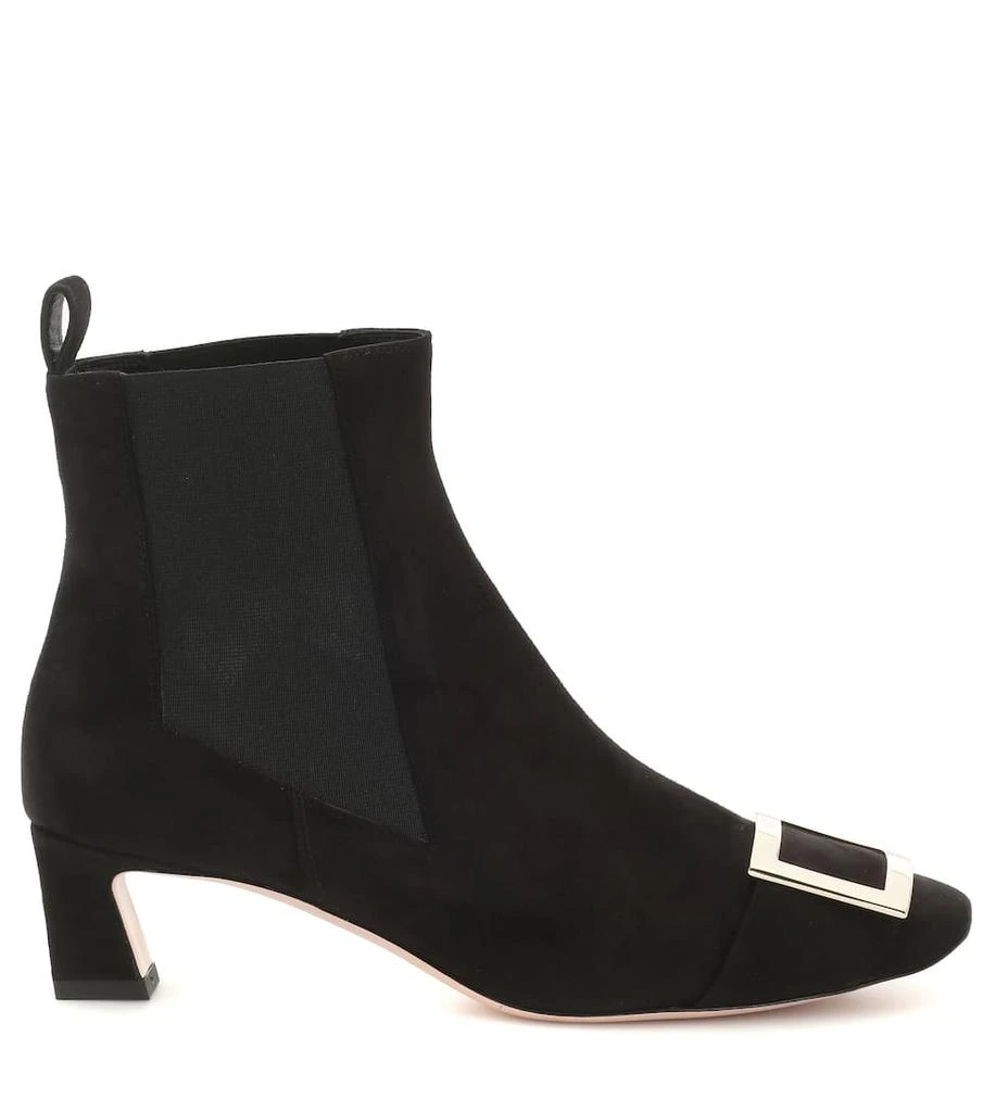 商品Roger Vivier|Chelsea Trompette绒面革及踝靴,价格¥10250,第4张图片详细描述