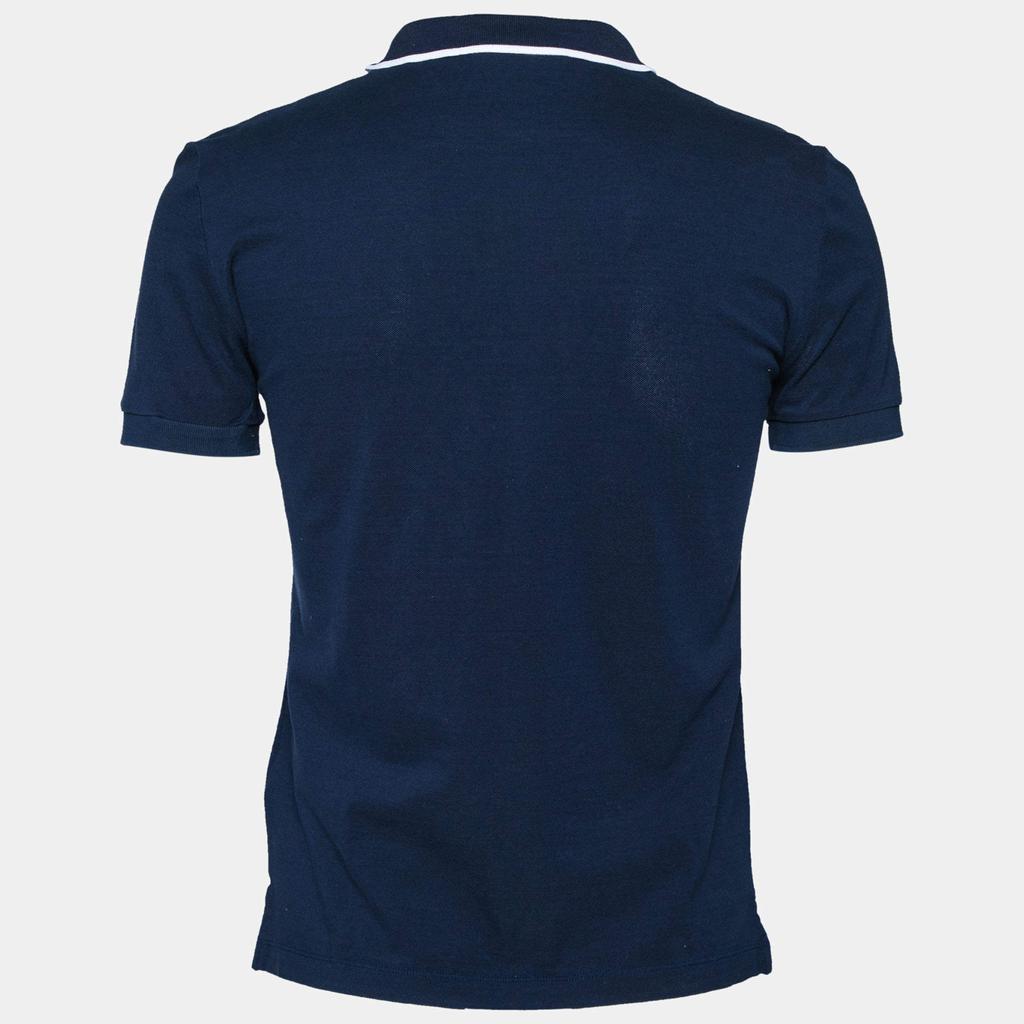 Burberry Navy Blue Short Sleeve Polo T-Shirt M商品第2张图片规格展示