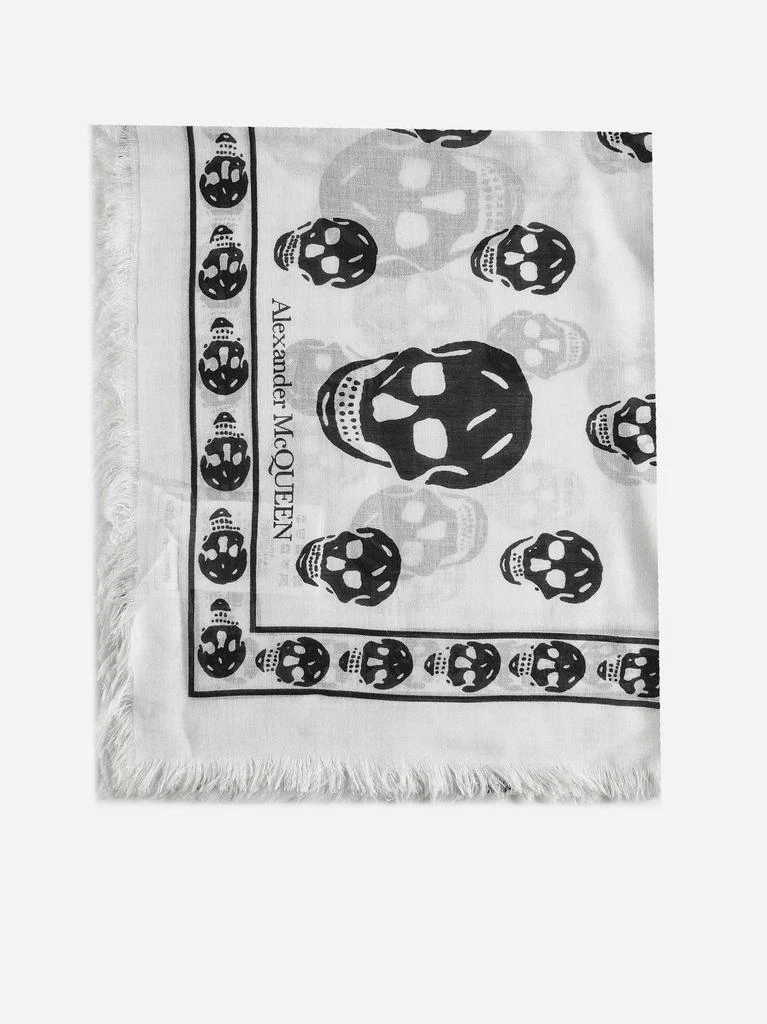 商品Alexander McQueen|Skull modal and silk scarf,价格¥909,第1张图片