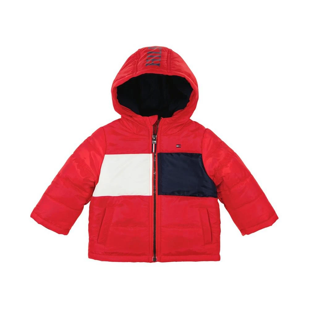 商品Tommy Hilfiger|Baby Boys Pieced Puffer Jacket,价格¥135,第1张图片