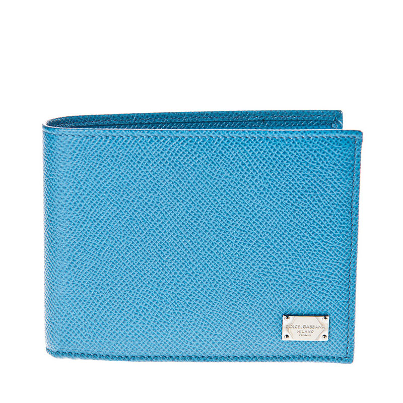 Dolce&Gabbana 杜嘉班纳 男士牛皮短款钱包蓝色 BP0437-A1001-80525商品第1张图片规格展示
