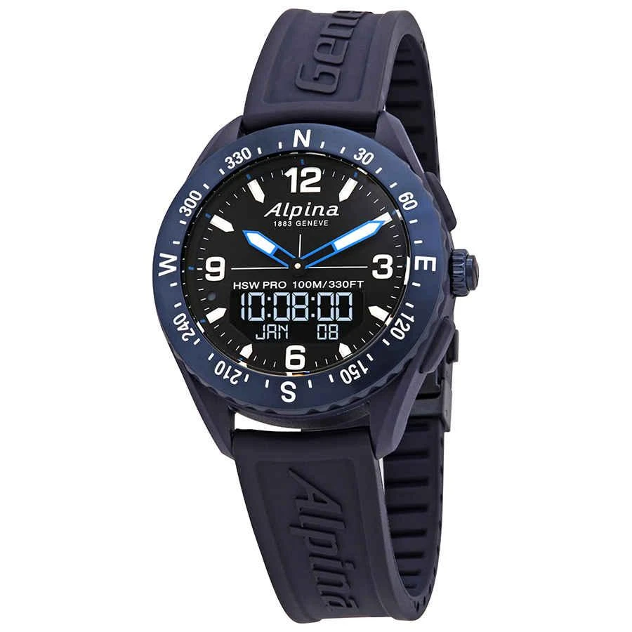 商品Alpina|Alpiner X Quartz Black Dial Men's Smart Watch AL-283LBN5NAQ6,价格¥3706,第1张图片