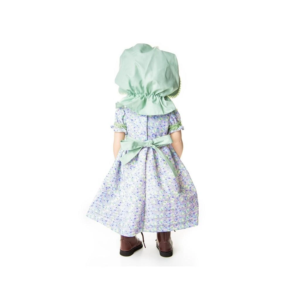 18" Doll Clothes, Little House on The Prairie 3 Piece Calico Summer Dress, Hat, and Apron, Fits American Girl Dolls 商品