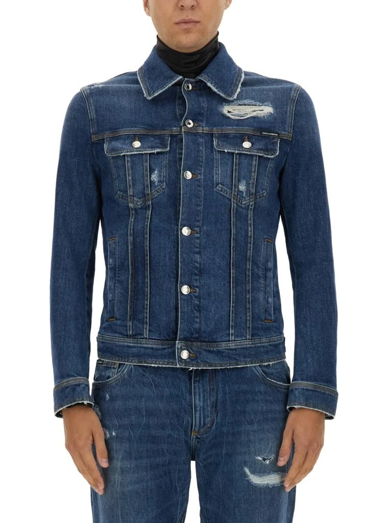 商品Dolce & Gabbana|STRETHC DENIM JACKET,价格¥8083,第1张图片