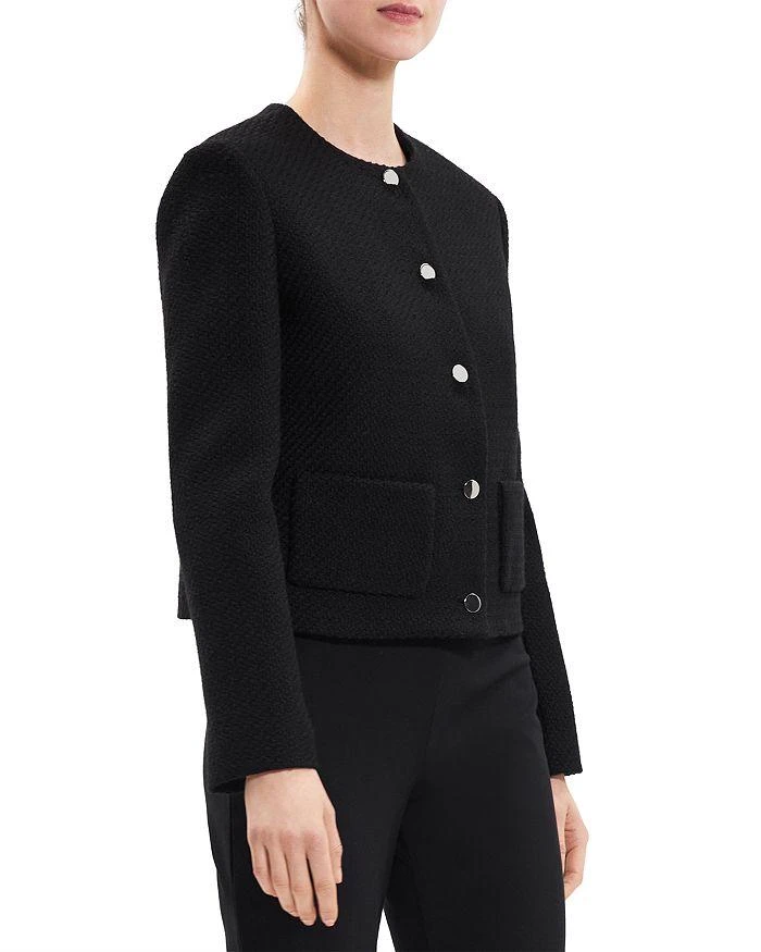 商品Theory|Tweed Cropped Jacket,价格¥1804,第3张图片详细描述