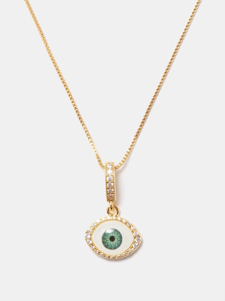 商品Crystal Haze|Fortuna crystal & 18kt gold-plated necklace,价格¥1102,第1张图片